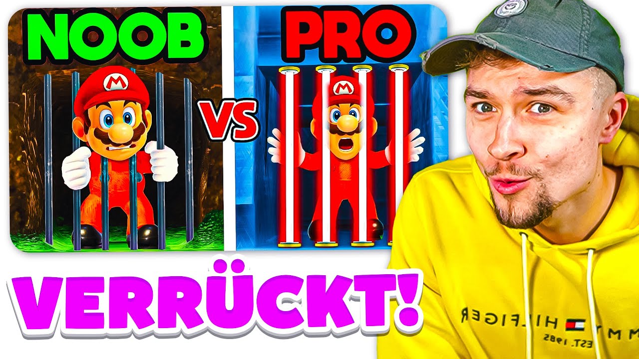 NOOB vs PRO: GEFÄNGNISAUSBRÜCHE in Mario Odyssey! | Dävid Reaktion
