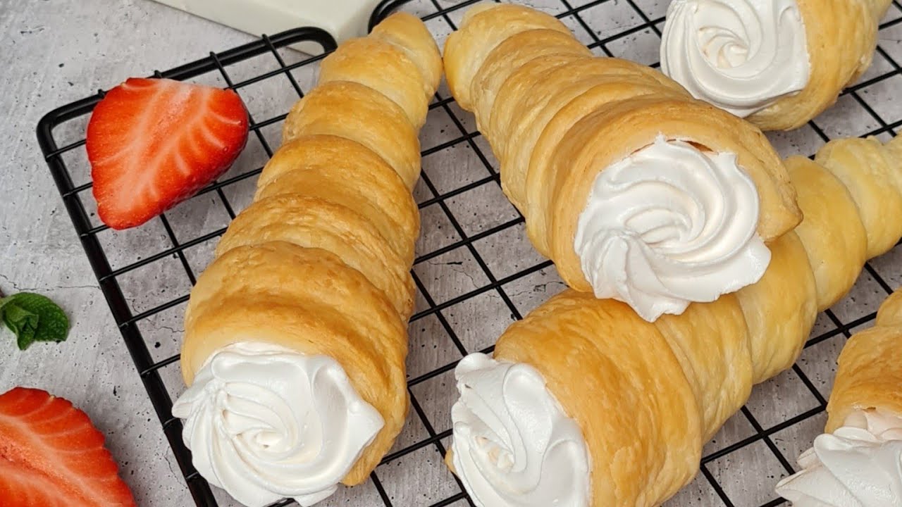 трубочки с белково - заварным кремом /рецепт с термомикс