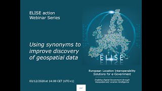 ELISE Webinar: Using Synonyms to Improve Discovery of Geospatial Data