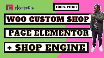 Elementor shop engine tutorial: WooCommerce custom Product Page Elementor FREE & Shop Engine FREE