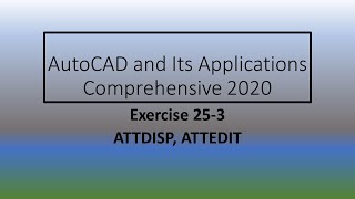 Chapter 25 Exercise 3 - ATTDISP, ATTEDIT