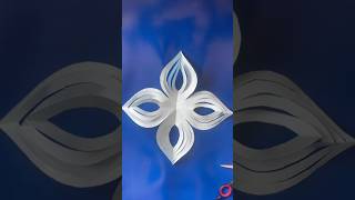 Easy Paper Snowflake ❄️ | Beautiful Paper Craft Idea ✂️ | DIY Paper Flower #shorts