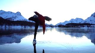 Girl Performs Amazing Ice Skating Act Amidst Mountains In Switzerland - 1181647 Net Worth