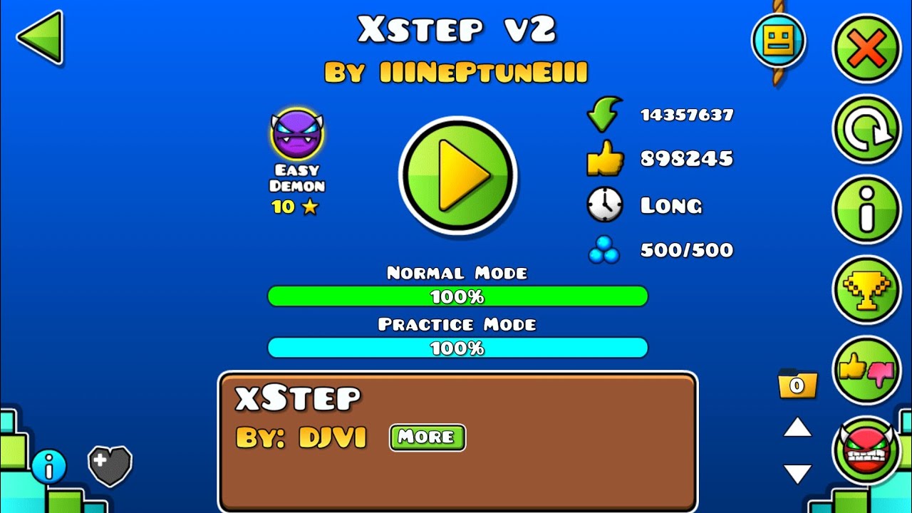 Xstep v2 (100% normal mode) | Geometry Dash - YouTube