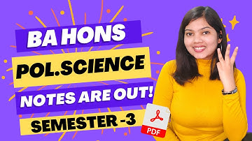 BA hons Semester 3 Political science Notes | Studyship With Krati 2
