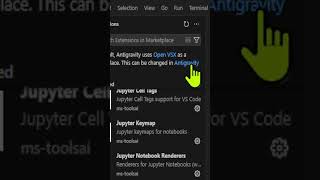 How to use VS Code extension Marketplace in Antigravity #ai #coding #programming #aiassistant