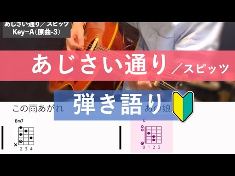 【弾き語り】あじさい通り／スピッツ【初心者おすすめ】