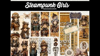 Steampunk Girls Digital Kit