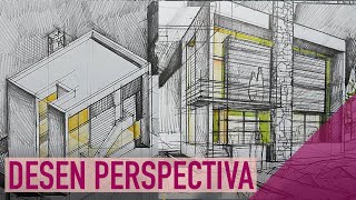 Pidgin Requirements Go up and down 📐Cum desenezi o perspectiva de Arhitectura | Desen perspectiva construita  in creioane colorate si 2B - YouTube