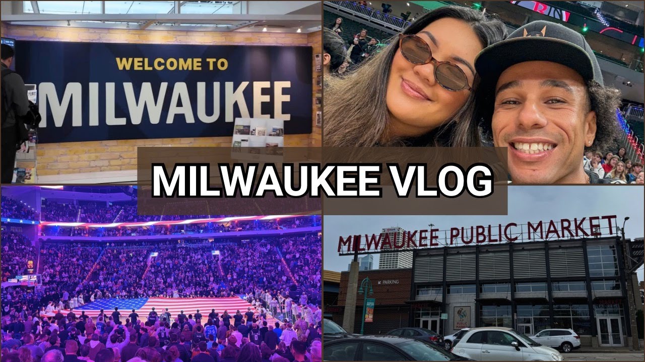 Milwaukee VLOG 🎥 Public Market 🥩🍩 Ice Cream 🍦Bucks VS Rockets Game 🏀 and MORE!!!