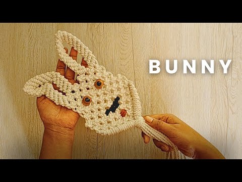 Macrame Rabbit Pattern New Macrame rabbit 🐰 || macrame animals #diy#viralvideo - YouTube