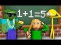 Monster School : STICKMAN &amp; BALDI&#39;S BASICS CHALLENGE - Minecraft Animation