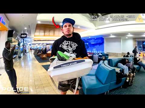 Police Surprise Airport Thief After Stealing from Lids