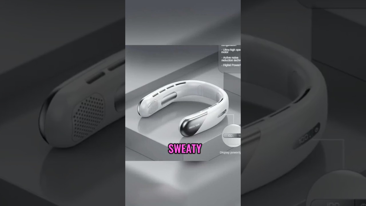 Ultimate Cooling On-the-Go : Portable Neckfan