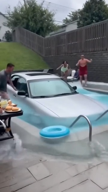 how dose one drive into a pool? #shortvideo #how #drive #driver #reels ...