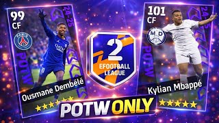 Reaching 1700 Points Using Only POTW Cards | eFootball Mobile 2026