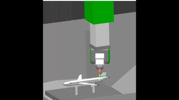 PowerMill 2025 | 5-Axis Head Head mtd Demo on Airplane Model #multiaxis #5axismachining #cnc #4axis