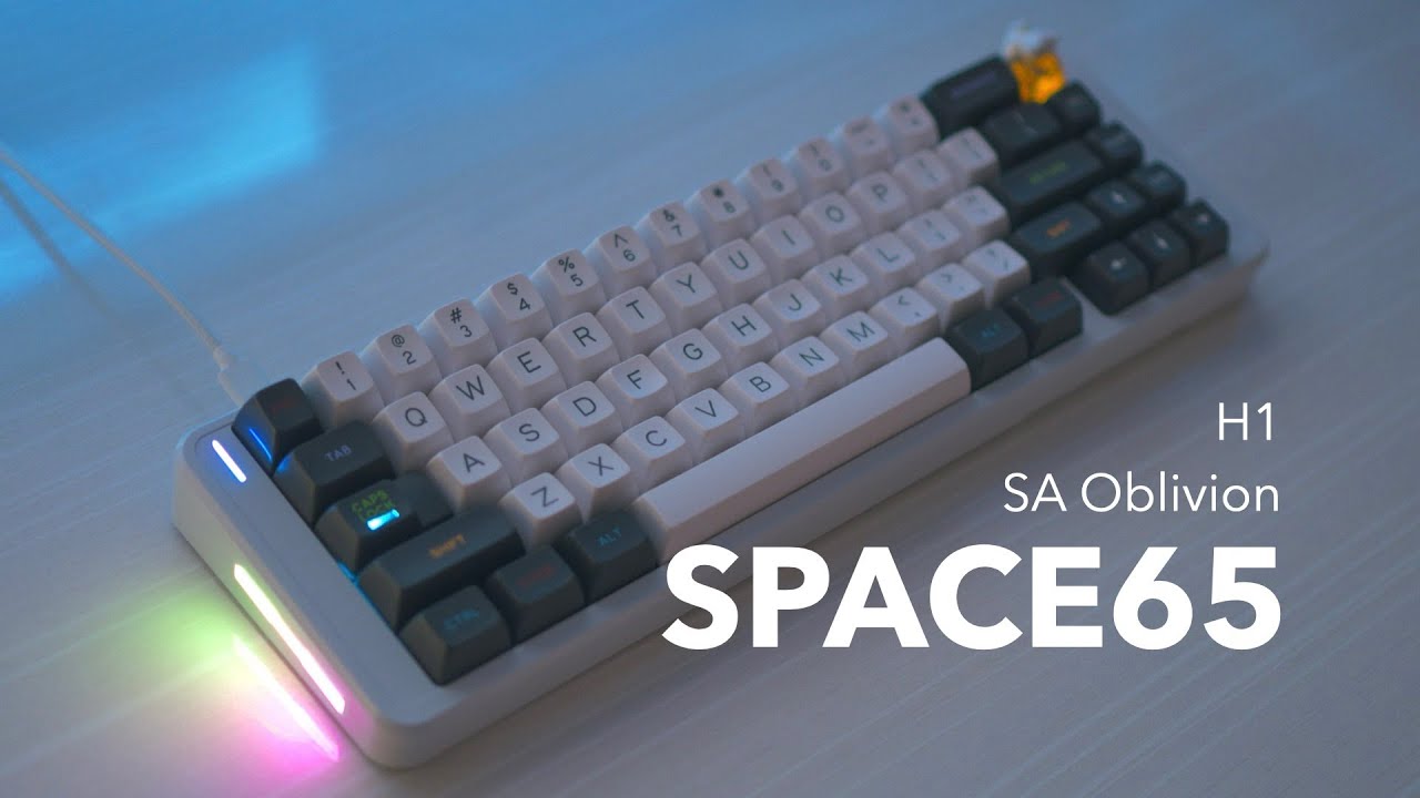 mechanical keyboard oker  Update  SPACE65 Custom Mechanical Keyboard Build | H1 Switches \u0026 SA Oblivion Keycaps Typing Sounds