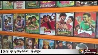 Four arrested for selling pirated DVDs new Tamil movies in Salem