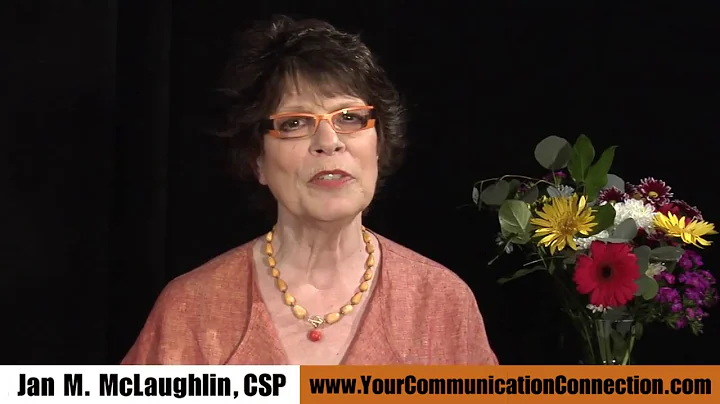 Jan McLaughlin talks to you about how you can work...