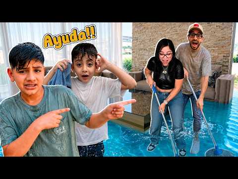 😱 INUNDARON LA CASA NUEVA 😢​| Family Juega