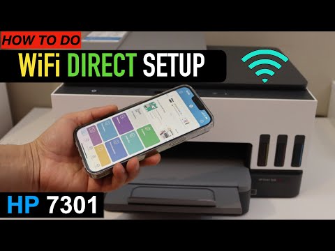 HP Smart Tank 7005 WiFi Direct Setup. 