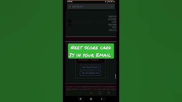 Neet 2021 score card is in your email spam