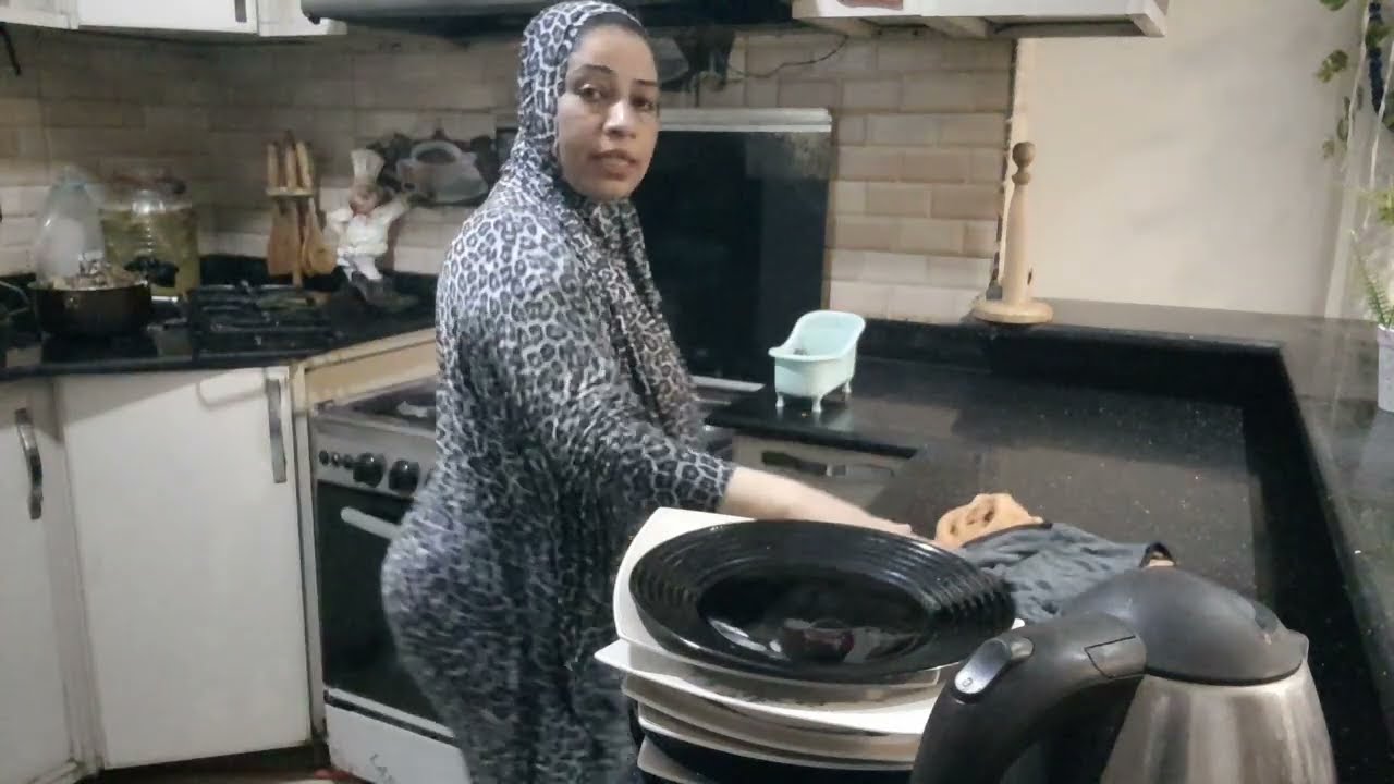 روتين تنظيف ومسح المطبخ وترويقه مع الست المصرية الشاطر 😍🥳🤩❤️🫀❤️🫀