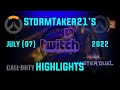 Stormtaker21s twitch highlight montage july 2022  funny moments and great clips