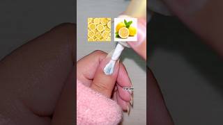 Beginner-Friendly Summer Lemon Nails 🍋🤍 #shorts