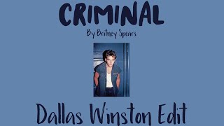 Criminal By Britney Spears: The Outsiders Dallas Winston Edit #shorts