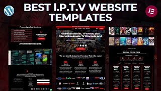 Best I.P.T.V Templates to Create High Converting Wordpress Website - Pro Design Fully Customizable