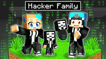 OMZ Having A HACKER FAMILY in Minecraft! - Parody Story(Roxy and Lily,Crystal)