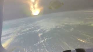Fiery Plasma Re-Entry - Artemis Orion Capsule - First Entry Interface Event