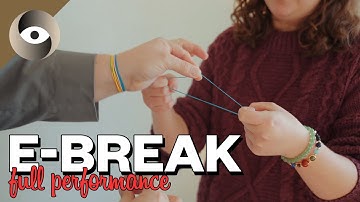 Broken and restored rubber band in spectator