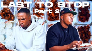 Can Majita Handle the Heat? Last To Stop Eating Hot Wings Wins Pt 2