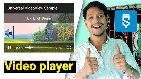 smart Universal video player activity project in sketchware #AndroidAppdeveloper #sketchware