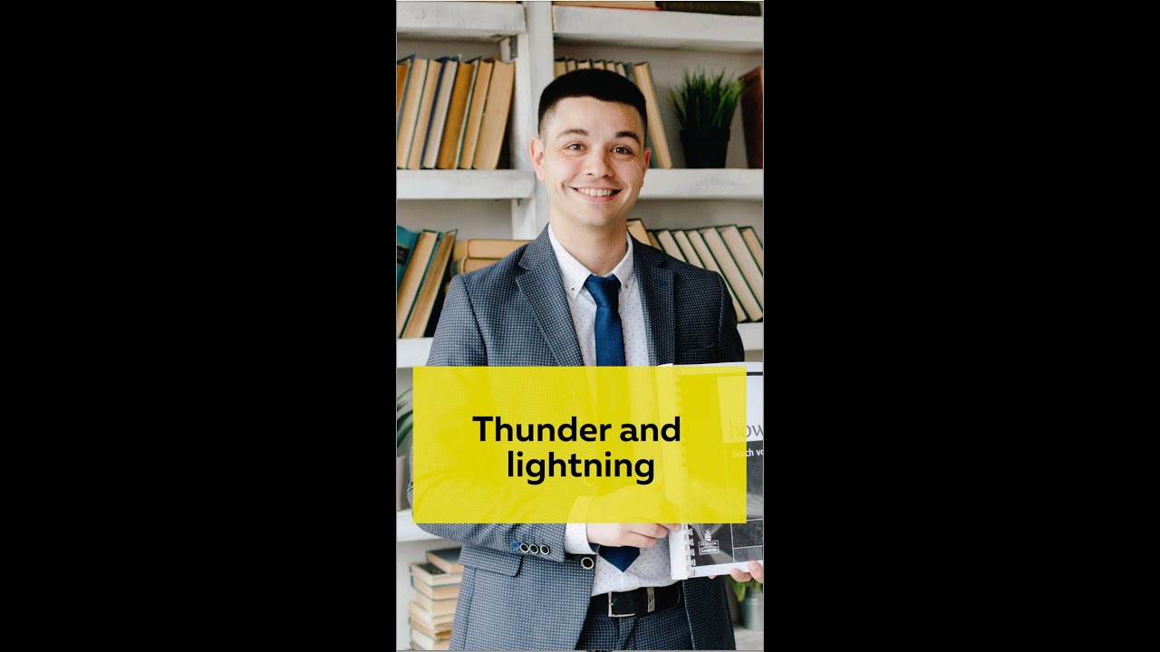 Collocation Thunder and Lightning English Vocabulary Learn English