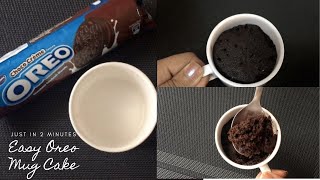 Ingredients for super easy oreo mug cake: 4 chocolate biscuits spoons
milk mix and mash.. 40 seconds in the microwave enjoy! as i wanted to
keep i...