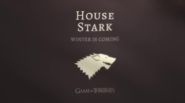 House Stark Flag Waving - Game of Thrones - Free motion graphics