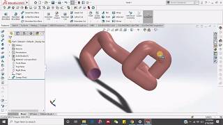 #3D_sketch _3D_pipe from 3D sketching _How to make a 3D Sketch pipe in SolidWorks _#Swept_Command