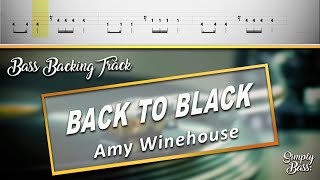 Back To Black - Amy Winehouse (Bass Backing Track) (No bass) (Simply Bass)