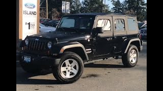 2013 Jeep Wrangler Unlimited Sport W/ Soft Sunrider Top, 4x4 Review| Island Ford screenshot 5