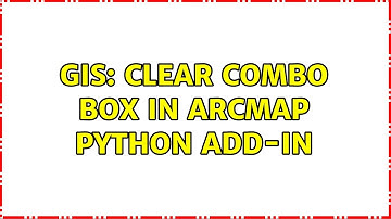GIS: Clear combo box in ArcMap Python Add-in