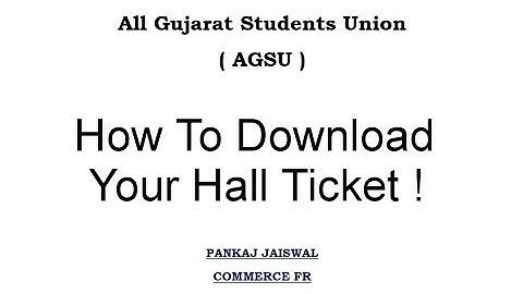 Second Year B.Com External Exam Hall Ticket Generated.