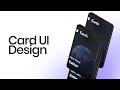 #uidesign #uiux  Card UI Design part 1