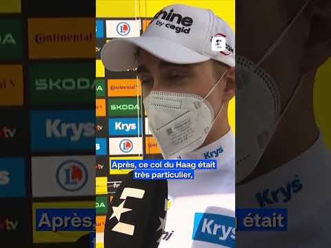 🤩 Les premiers mots de Paul Seixas en tant que porteur du Maillot Blanc du #TourdeFrance #cycling