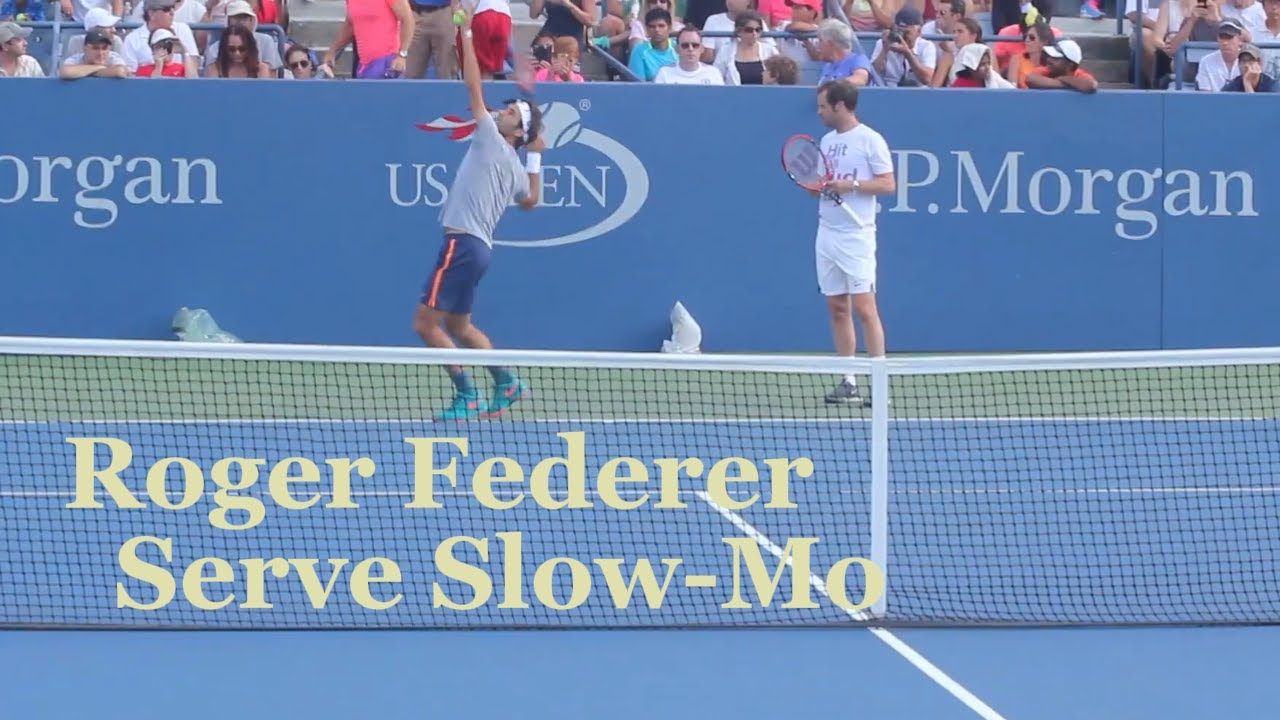 Роджер Федерер | Идеальная подача в замедленной съёмке