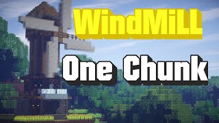 How to Build a Windmill in Minecraft | One Chunk Windmill Tutorial