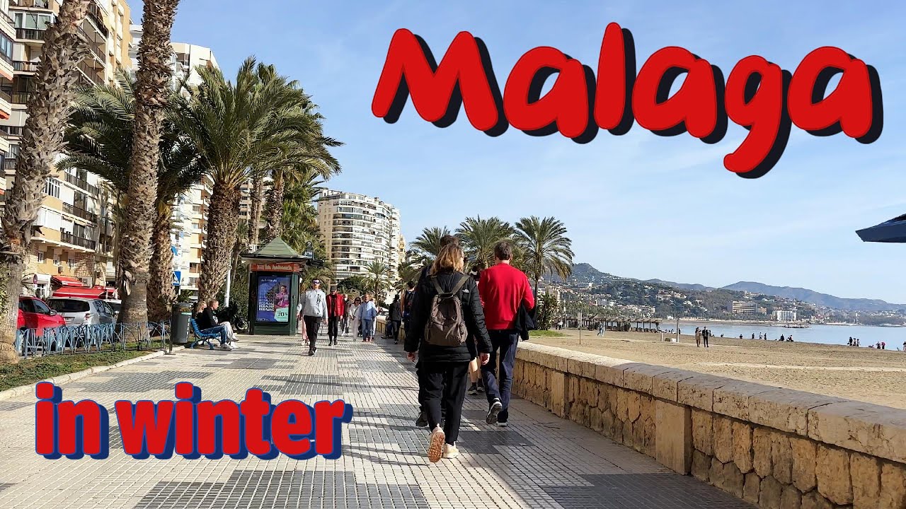 Walking in Malaga in winter - Sounds and sights